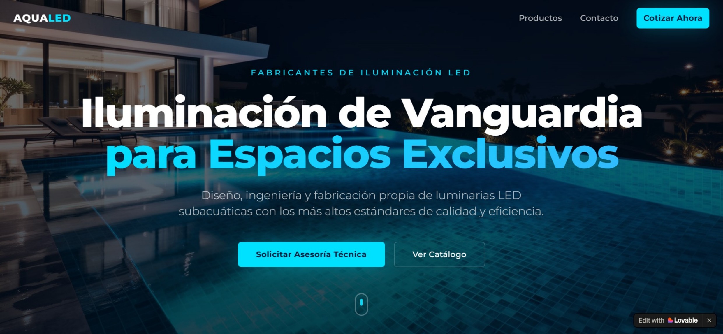 AQUALED – Iluminación LED para piscinas